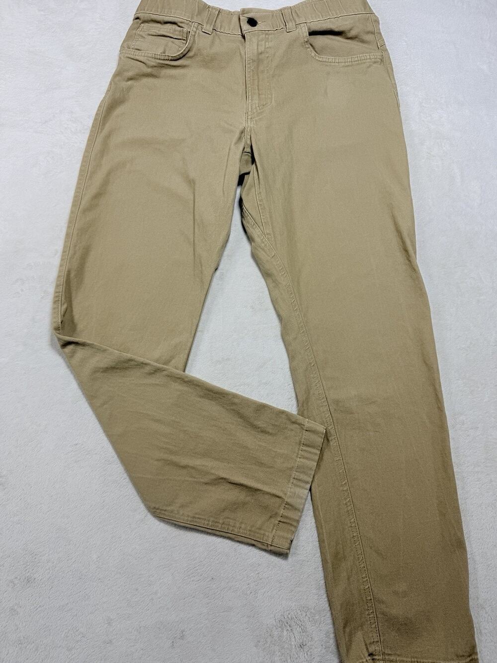 Origin Maine Delta 68 Denim Jeans Straight Fit Khaki Tan Heavy Canvas 34x30 Men